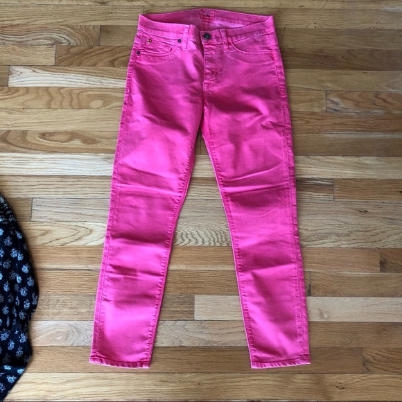 Hudson Jeans Denim - Hudson red cropped jean pant
